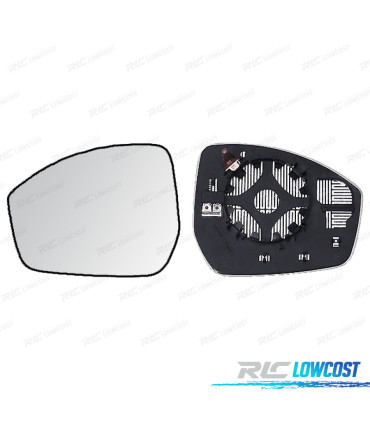 GLACE RÉTROVISEUR + BASE DROITE RANGE ROVER VELAR 17-