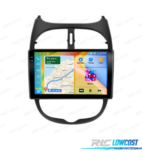 RADIO GPS ANDROID PEUGEOT 206 / 206CC / CITROËN C2 02-10