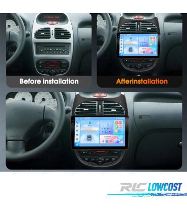 RADIO GPS ANDROID PEUGEOT 206 / 206CC / CITROËN C2 02-10