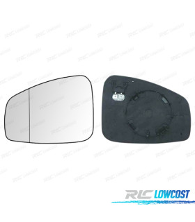 GLACE RÉTROVISEUR + BASE GAUCHE RENAULT MEGANE 08-15 ASPHÉRIQUE