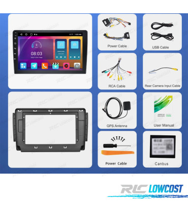 RADIO GPS ANDROID 13 PEUGEOT 2008 15-