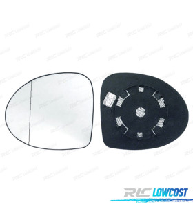 GLACE RÉTROVISEUR + BASE DROITE RENAULT TWINGO 07-11 CONVEXE