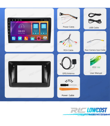 RADIO GPS ANDROID RENAULT TRAFIC / OPEL VIVARO 01-10