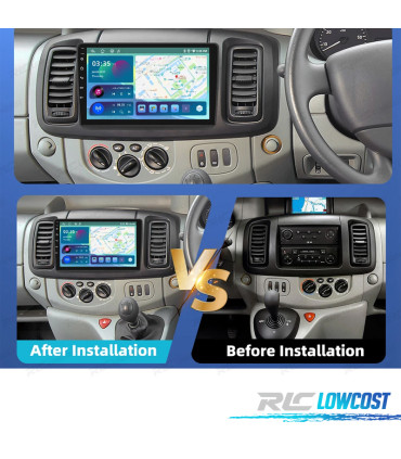 RADIO GPS ANDROID RENAULT TRAFIC / OPEL VIVARO 01-10