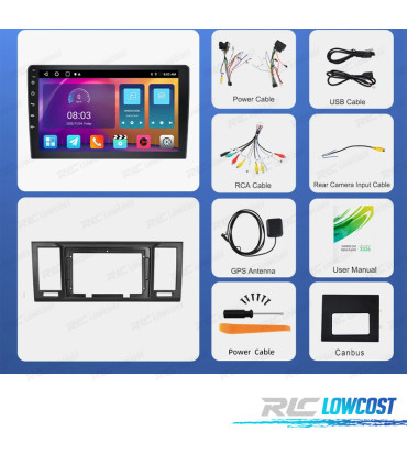 RADIO GPS ANDROID 13 VOLKSWAGEN CARAVELLE 15-
