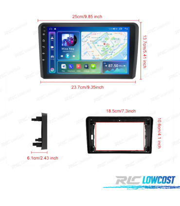 RADIO GPS ANDROID 13 AUDI A3 03-13