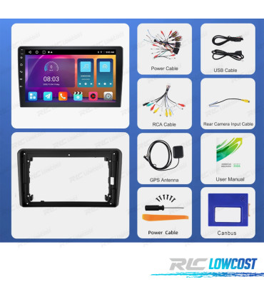 RADIO GPS ANDROID 13 AUDI A3 03-13