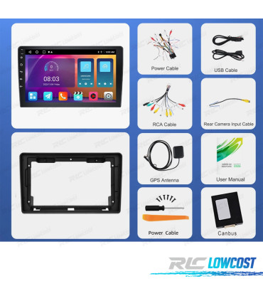 RADIO GPS ANDROID FIAT DUCATO / CITROËN JUMPER / PEUGEOT BOXER 06-11