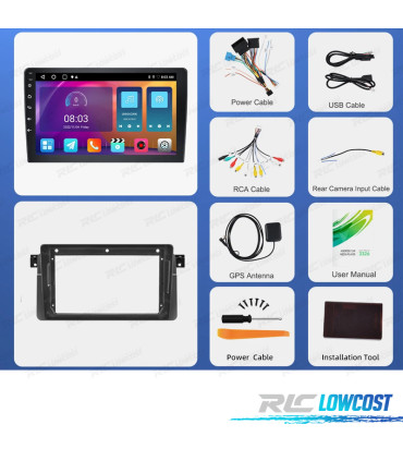 RADIO GPS ANDROID 13 BMW E46 98-07