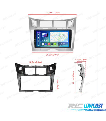 RADIO GPS ANDROID 13 TOYOTA YARIS 05-11
