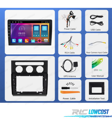RADIO GPS ANDROID 13 VOLKSWAGEN TOURAN 03-06