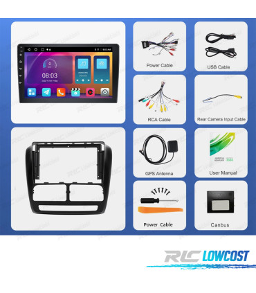 RADIO GPS ANDROID 13 FIAT DOBLO / OPEL COMBO 10-17