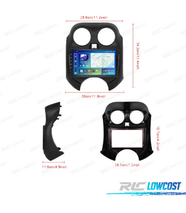 RADIO GPS ANDROID 13 NISSAN MICRA 11-17