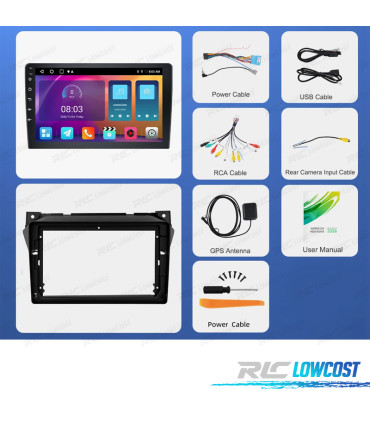 RADIO GPS ANDROID 13 SUZUKI ALTO 09-13
