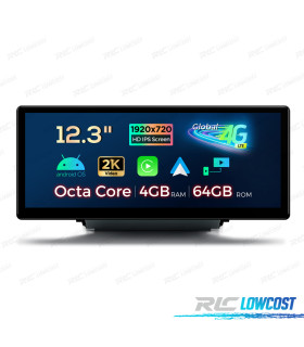 RADIO GPS ANDROID 13 AUDI Q3 12.3" 4GB+64GB