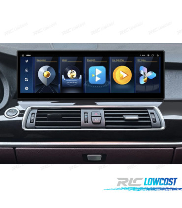 RADIO GPS ANDROID 14 BMW SERIE 5 F07 GT NBT 14" 8GB+128GB