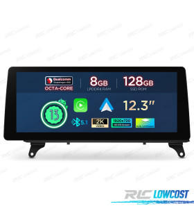 RADIO GPS ANDROID 14 BMW X5 E70 / X6 E71 CIC 12.3" 8GB+128GB