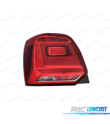 FEU ARRIÈRE GAUCHE VW VOLKSWAGEN POLO 6C 14-17 ROUGE FONCÉ