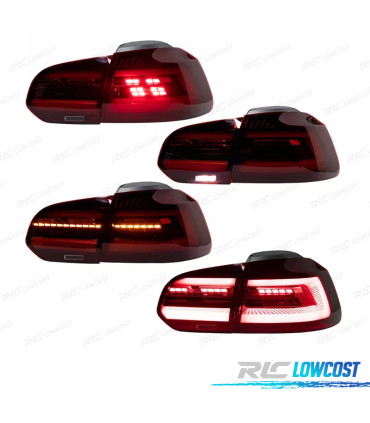 FEUX ARRIÈRE VOLKSWAGEN VW GOLF 6 08-12 LED LOOK MK8
