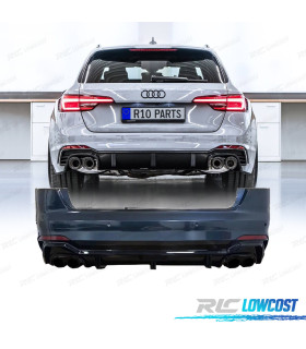 PARE-CHOCS ARRIÈRE AUDI A4 17-20 LOOK RS4 ABT