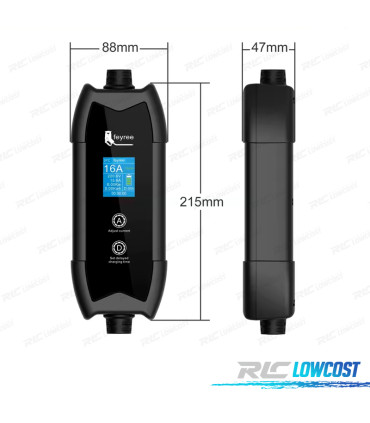 CHARGEUR DE VÉHICULES ÉLECTRIQUES PORTABLE TYPE 2 RÉGLABLE