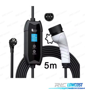 CHARGEUR DE VÉHICULES ÉLECTRIQUES PORTABLE TYPE 2 RÉGLABLE