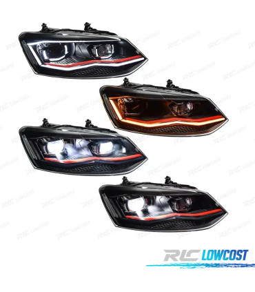 PHARES VOLKSWAGEN POLO 6R 6C 09-17 LOOK GTI 18