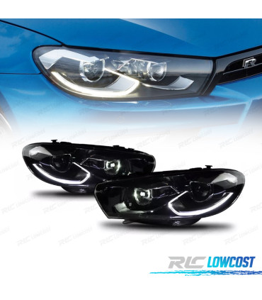 PHARES LED VOLKSWAGEN SCIROCCO 08-14 LOOK R 2015