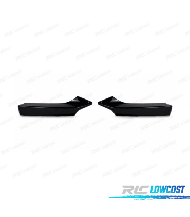 SPLITTERS BMW F22 14-21 LOOK M NOIR BRILLANT