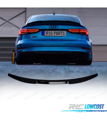 AILERON AUDI A3 8V 12-20 NOIR BRILLANT