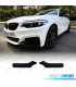SPLITTERS BMW F22 14-21 LOOK M NOIR BRILLANT