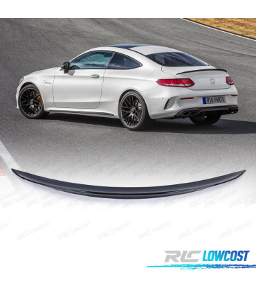 AILERON BECQUET LAME COFFRE MERCEDES CLASE C C205 COUPE 14-18 AMG NOIR BRILLANT
