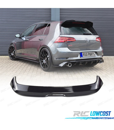 AILERON SPOILER DE TOIT POUR VOLKSWAGEN VW GOLF VII 7 HATCHBACK 12-20 LOOK EVO1 SPORT NOIR BRILLANT