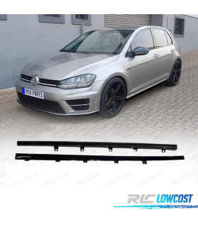 RAJOUTS DES BAS DE CAISSE VOLKSWAGEN VW GOLF 7 7.5 R-LINE 12-20 NOIR BRILLANT