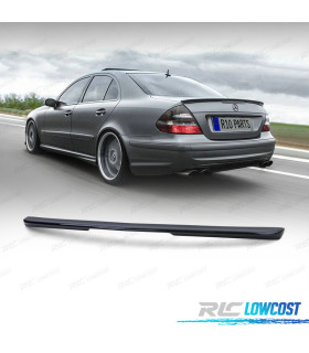 AILERON BECQUET LAME COFFRE MERCEDES CLASSE E W211 BERLINE 03-08 LOOK AMG NOIR BRILLANT