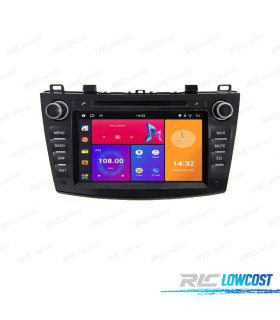 AUTORADIO DVD GPS ÉCRAN TACTILE 8" POUR MAZDA 3 AVEC CANBUS ET COMMANDES AU VOLANT