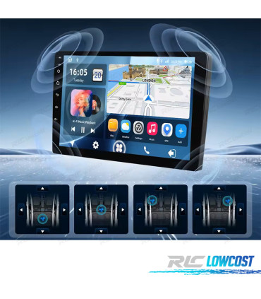 RADIO GPS 9'' ANDROID 13 KIA RIO 12-14 2 DIN 4GB+64GB