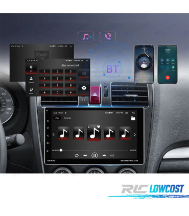 RADIO GPS 9'' ANDROID 13 UNIVERSEL 1 DIN 4GB+64GB