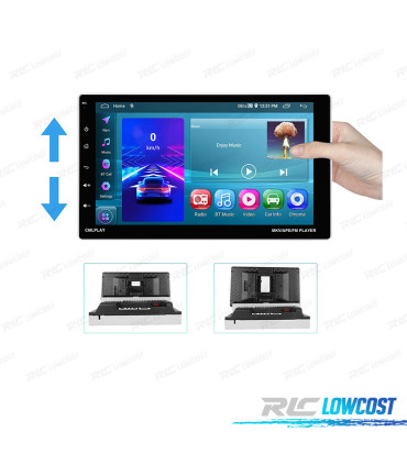 RADIO GPS 9'' ANDROID 13 UNIVERSEL 1 DIN 4GB+64GB