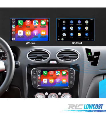 RADIO GPS 7'' ANDROID 13 FORD FOCUS II 08-11 S-MAX 08-11 MONDEO 08-11 GALAXY II 06-11 C-MAX 08-11 KUGA 06-11 4GB+64GB