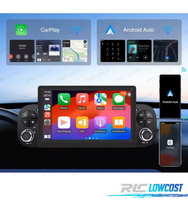 RADIO GPS 7'' ANDROID 13 FIAT PANDA 13-20 2 DIN 4GB+64GB