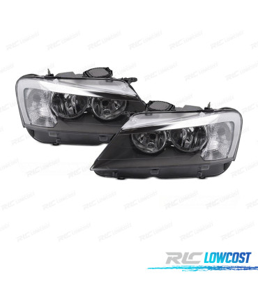 PHARES BMW X3 F25 11-13 FOND NOIR