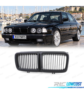 GRILLES BMW E32 86-94 NOIR MAT
