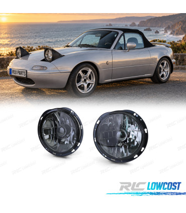 PHARES MAZDA MX5 NA 90-98 NOIR FUMÉ