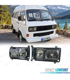 PHARES VOLKSWAGEN VW T3 79-93 NOIR FUMÉ