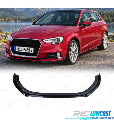 LIP SPOILER AUDI A3 8V 16-20 NOIR BRILLANT