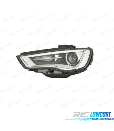 PHARE GAUCHE BI-XÉNON AUDI A3 8V 12-16 NOIR CHROME