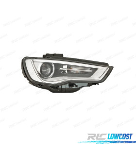 PHARE DROIT BI-XÉNON AUDI A3 8V 12-16 NOIR CHROME