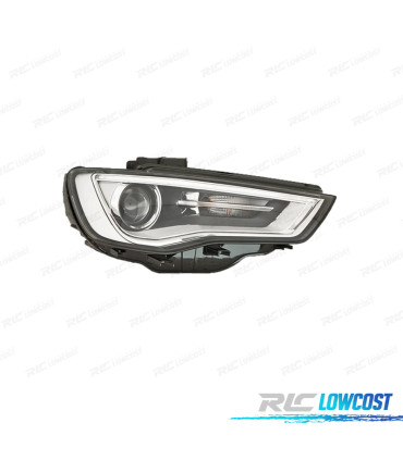 PHARE DROIT BI-XÉNON AUDI A3 8V 12-16 NOIR CHROME
