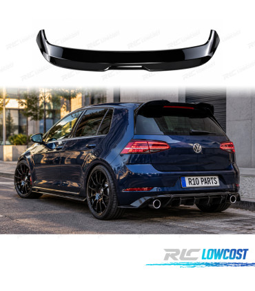 AILERON VOLKSWAGEN VW GOLF 7 7.5 R-LINE LOOK EVO1 SPORT NOIR BRILLANT